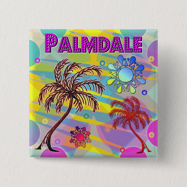 Botón Feliz y Esperanza de Palmdale (Anverso)