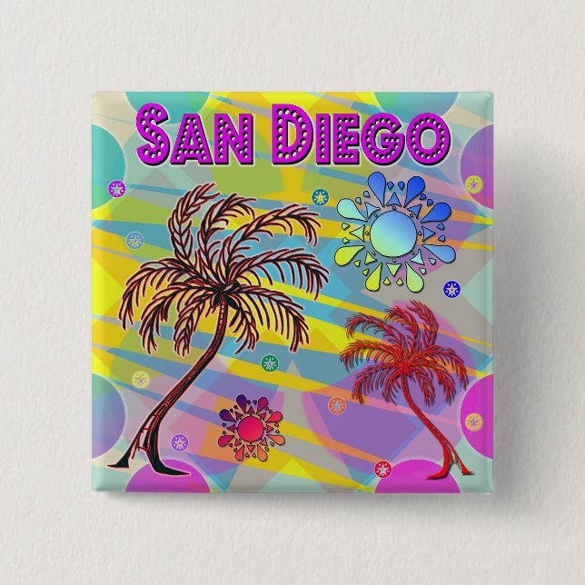 Botón Feliz y Esperanza de San Diego (Anverso)