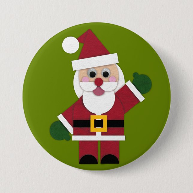 Botón Felt Santa 2021 (Anverso)