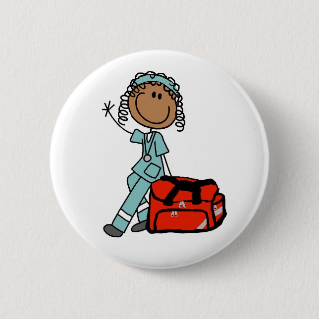 Botón femenino del terapeuta respiratorio (Anverso)