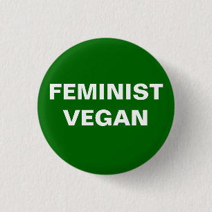 Botón feminista del vegano