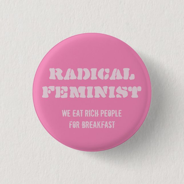 Botón feminista radical (Anverso)