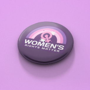 Botón feminista sobre los derechos de la mujer