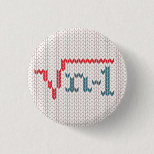 Botón feo del chiste del Stats del suéter del