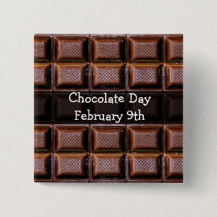 botón Feriado de la comida del Día del Chocolate