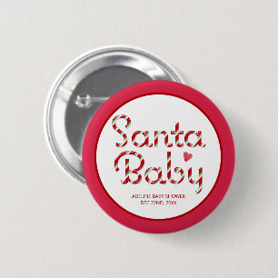 botón Fiesta de Baby Shower para Navidades de bebé