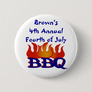 botón Fiesta de barbacoa personalizado del cuarto 