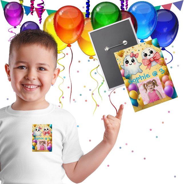 botón Fiesta de cumpleaños de niños fantasma de Pa (Subido por el creador)