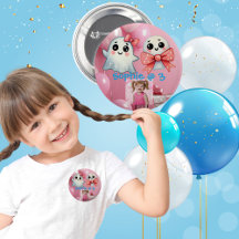 botón Fiesta de cumpleaños de niños fantasma de Pa