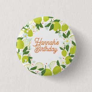 Botón Fiesta de jardín de cítricos - Diseño de tex