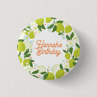 Botón Fiesta de jardín de cítricos - Diseño de tex