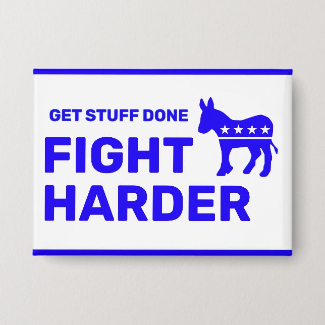 Botón Fight Harder™ (¡Personalízalo!) (Anverso)