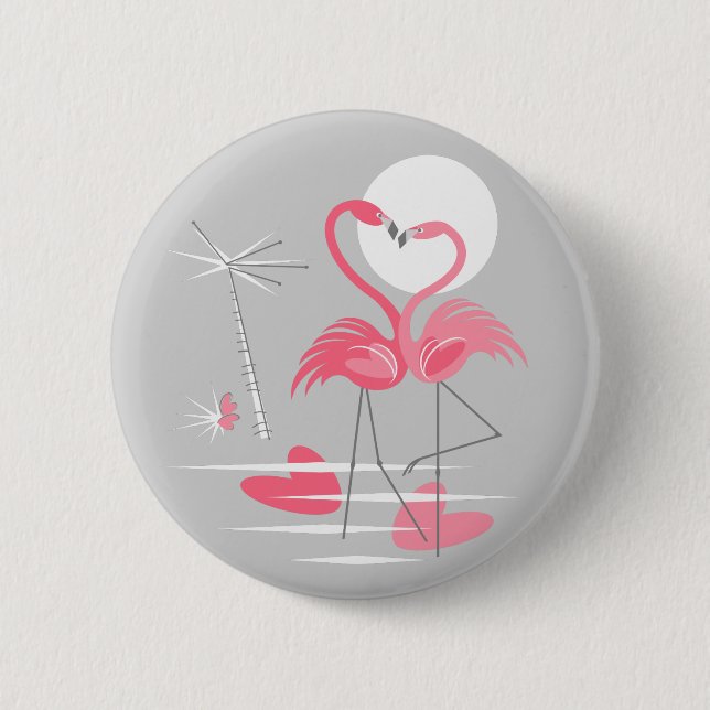 botón Flamingo Love (Anverso)