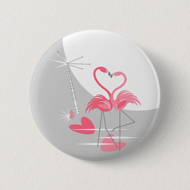 botón Flamingo Love Large Moon (Anverso)