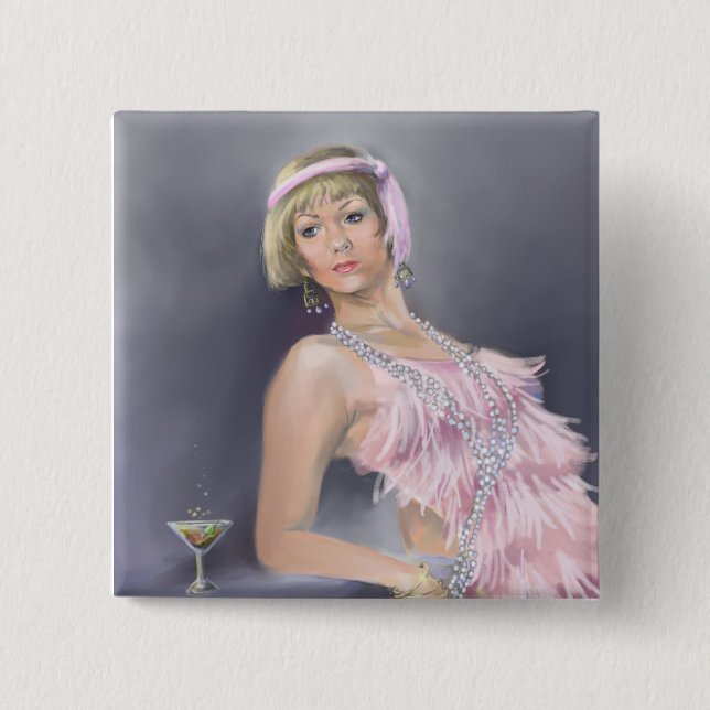 botón Flapper de primavera (Anverso)