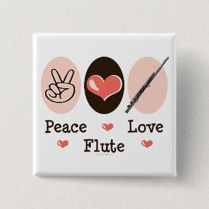 botón Flauta de amor de paz