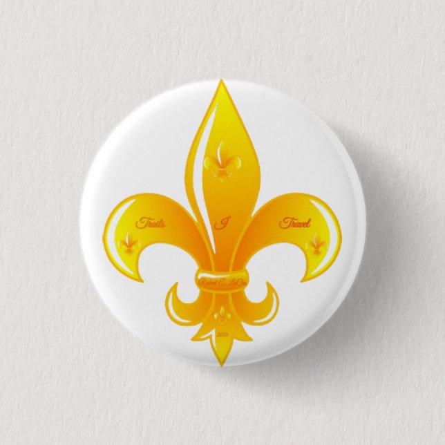 botón Fleur De Lis (Anverso)