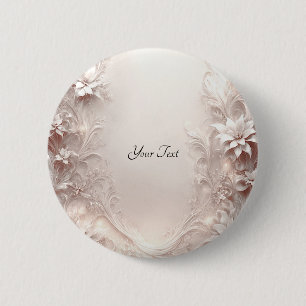 Botón floral de marfil blanco