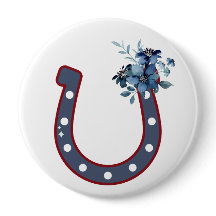 botón Floral Horseshoe