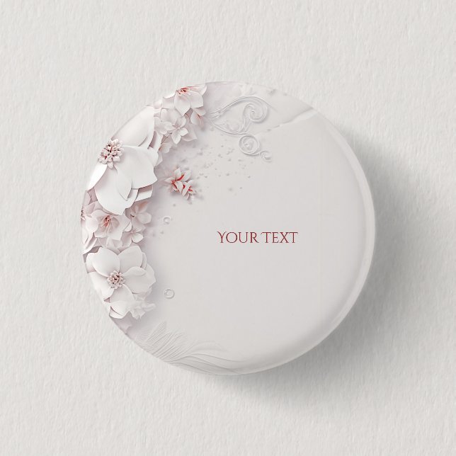 Botón floral rosa marfil desvanecido (Anverso)