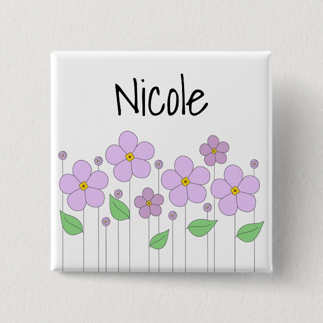 botón Flores de Lilac (Anverso)