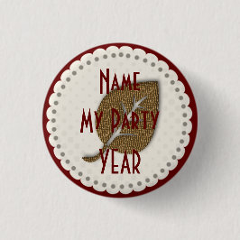 botón Florismo de jardinera de hojas de oro cúrcut