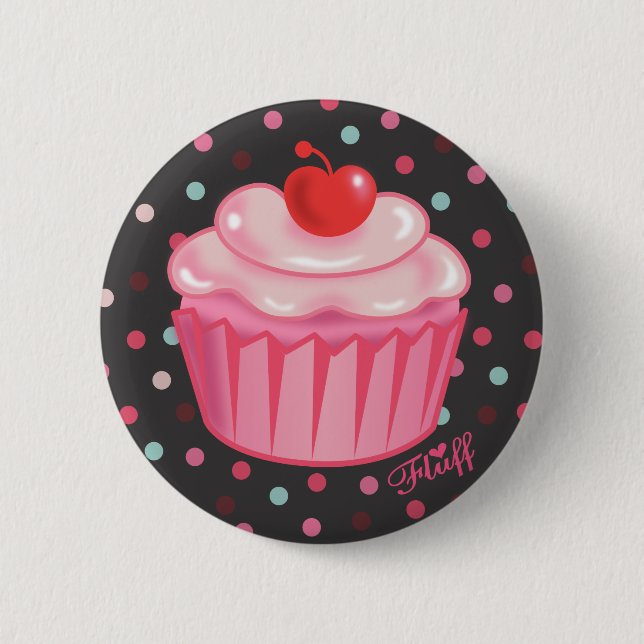 Botón FluffCakes (Anverso)