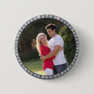 Botón fotográfico del personalizado de anillo de c