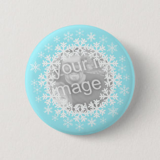 botón Fotográfico Snowflake