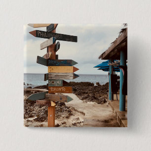 Botón fotográfico "Tiki Bar" por Willowcatdesign