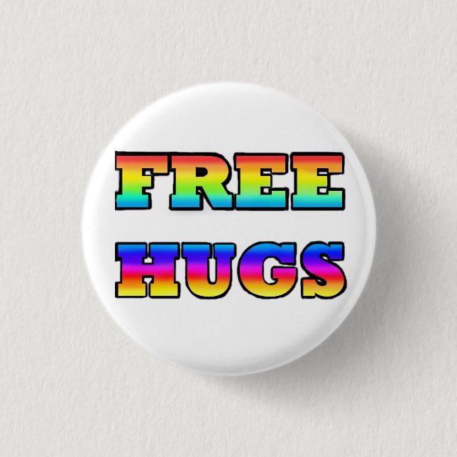 botón FREE HUGS (Anverso)
