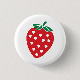 botón Fresa Sweet Love Heart Strawberry Pin