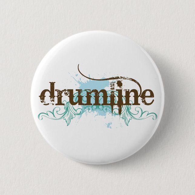 Botón fresco de Drumline del Grunge (Anverso)