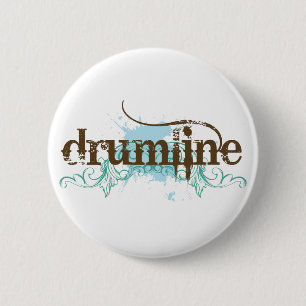 Botón fresco de Drumline del Grunge