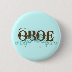Botón fresco de Oboe del Grunge