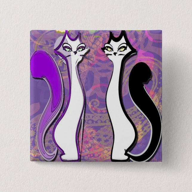 Botón fresco de Purrfectly (Anverso)