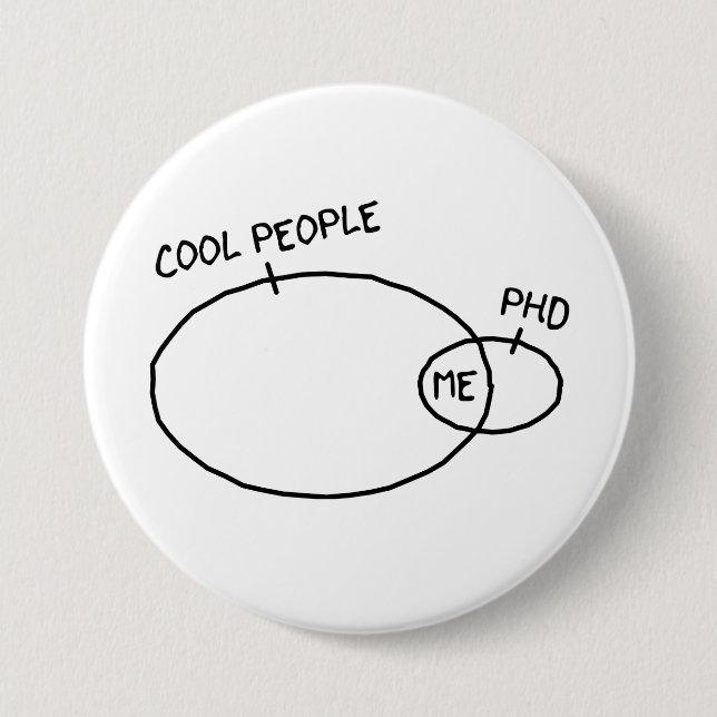 Botón fresco del PhD (Anverso)
