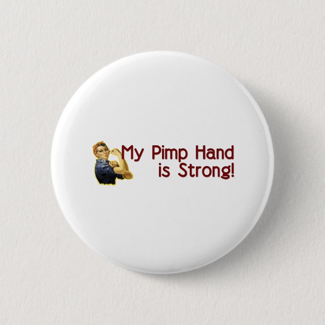 Botón fuerte de la mano del chulo (Anverso)