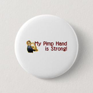 Botón fuerte de la mano del chulo