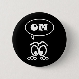 botón Funny de Meditación OM