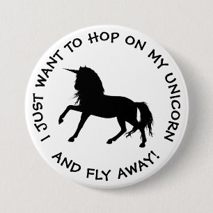 botón Funny Unicorn