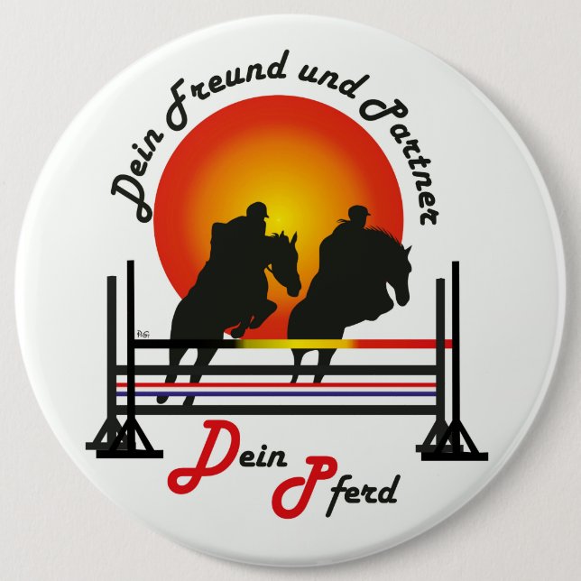 botón Für Pferde und Pferdesport Liebhaber (Anverso)