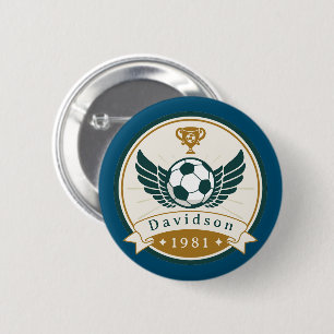Botón - Fútbol de fútbol - Personalizado - Añadir