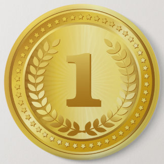 Botón ganador de la primera medalla de oro