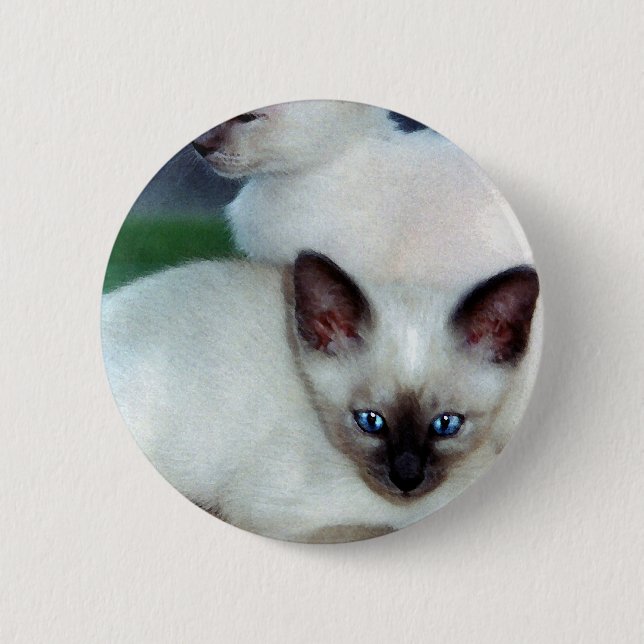 botón Gatitos siameses (Anverso)