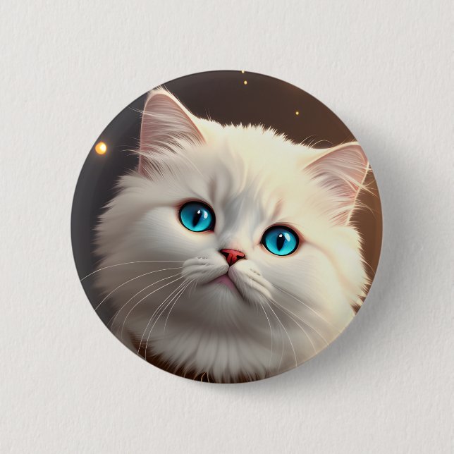 Botón Gato blanco (Anverso)