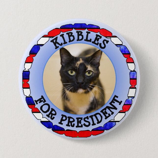 botón Gato personalizado para presidente (Anverso)