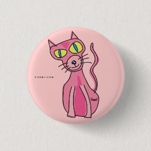 Botón Gato Rosado
