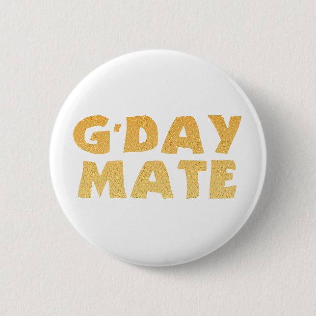 Botón G'Day Mate (Anverso)