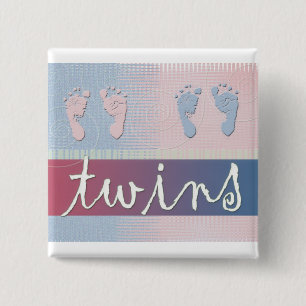 Botón gemelo del muchacho y del chica